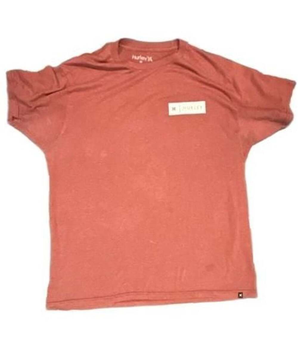 Hurley Badge Party T-Shirt Size L Heather Red